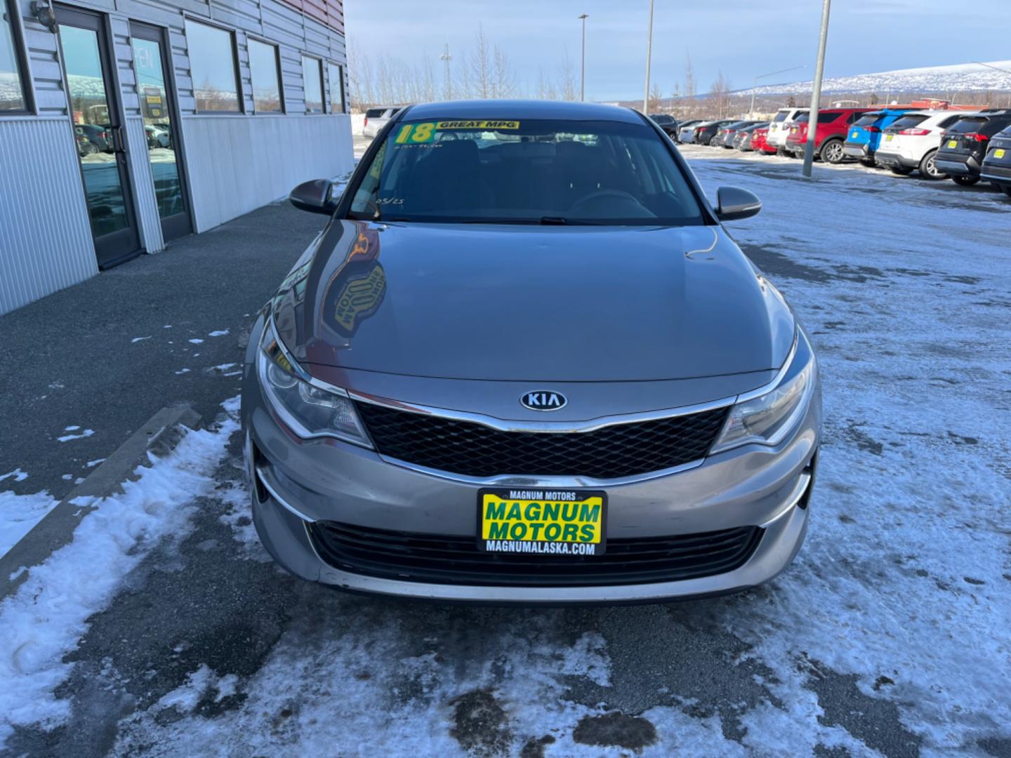 2018 Silver Kia Optima LX (5XXGT4L33JG) with an 2.4L L4 DOHC 16V engine, 6A transmission, located at 1960 Industrial Drive, Wasilla, 99654, (907) 274-2277, 61.573475, -149.400146 - Photo#6